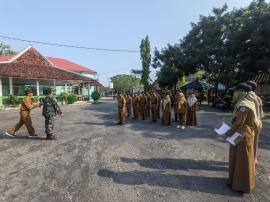 Suasana Berbeda Apel Kerja Rutin Pemerintah Kalurahan Tancep, Babinsa Turun Langsung Berikan Arahan